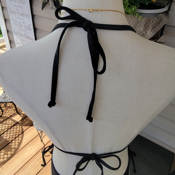 BODY GLOVE ♡ Sweet Cute 'n Sexy Black 2pc String Slidder Bikini Swimsuit M/M - Picture 15 of 17